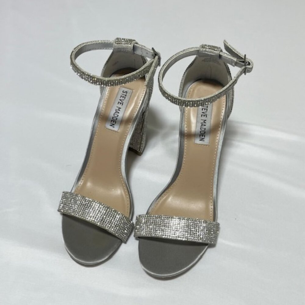 Steve Madden Declair-R Rhinestone Sandal Womens Size 8.5 M
